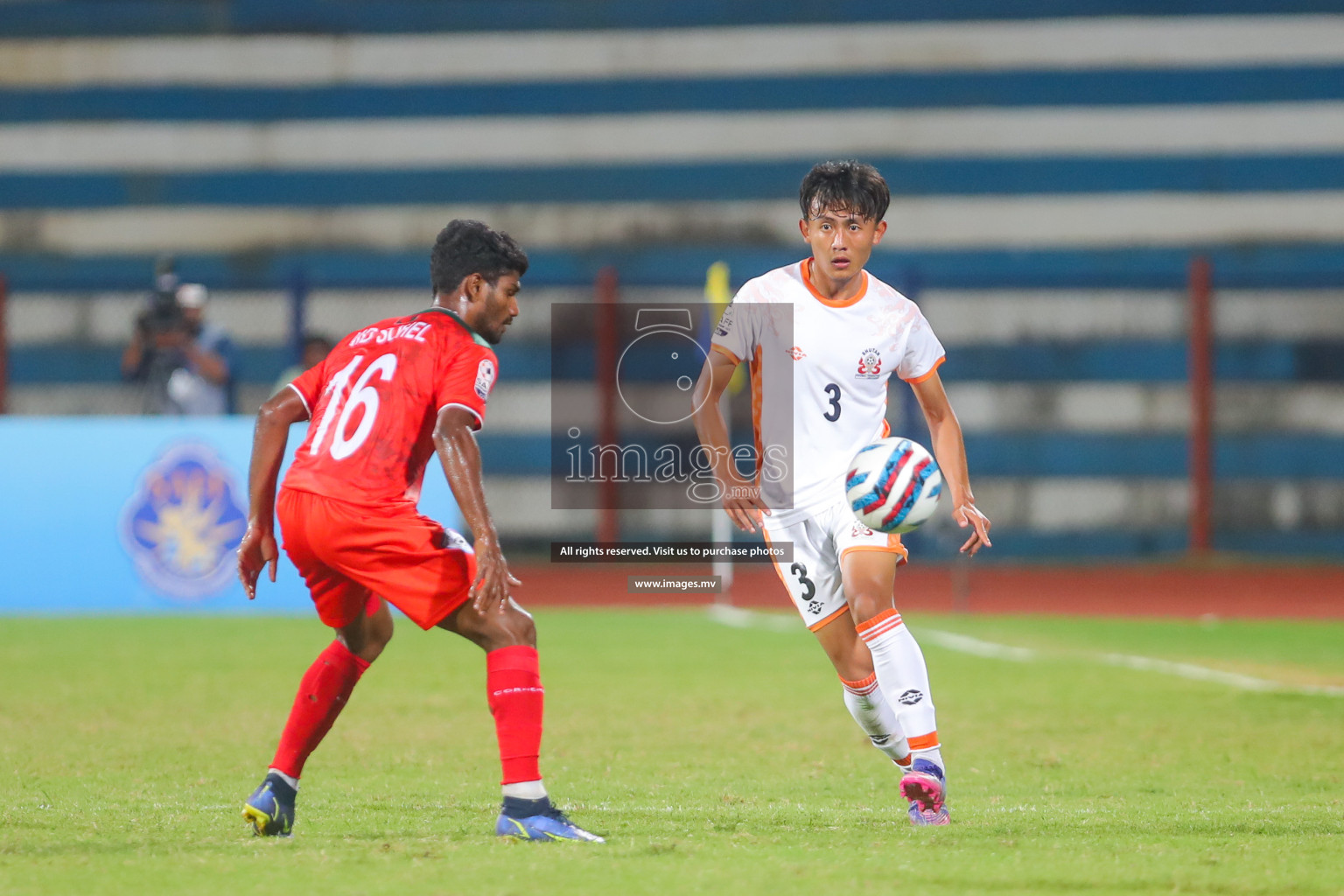 Bhutan vs Bangladesh in SAFF Championship 2023 held in Sree Kanteerava Stadium, Bengaluru, India, on Wednesday, 28th June 2023. Photos: Hassan Simah / images.mv