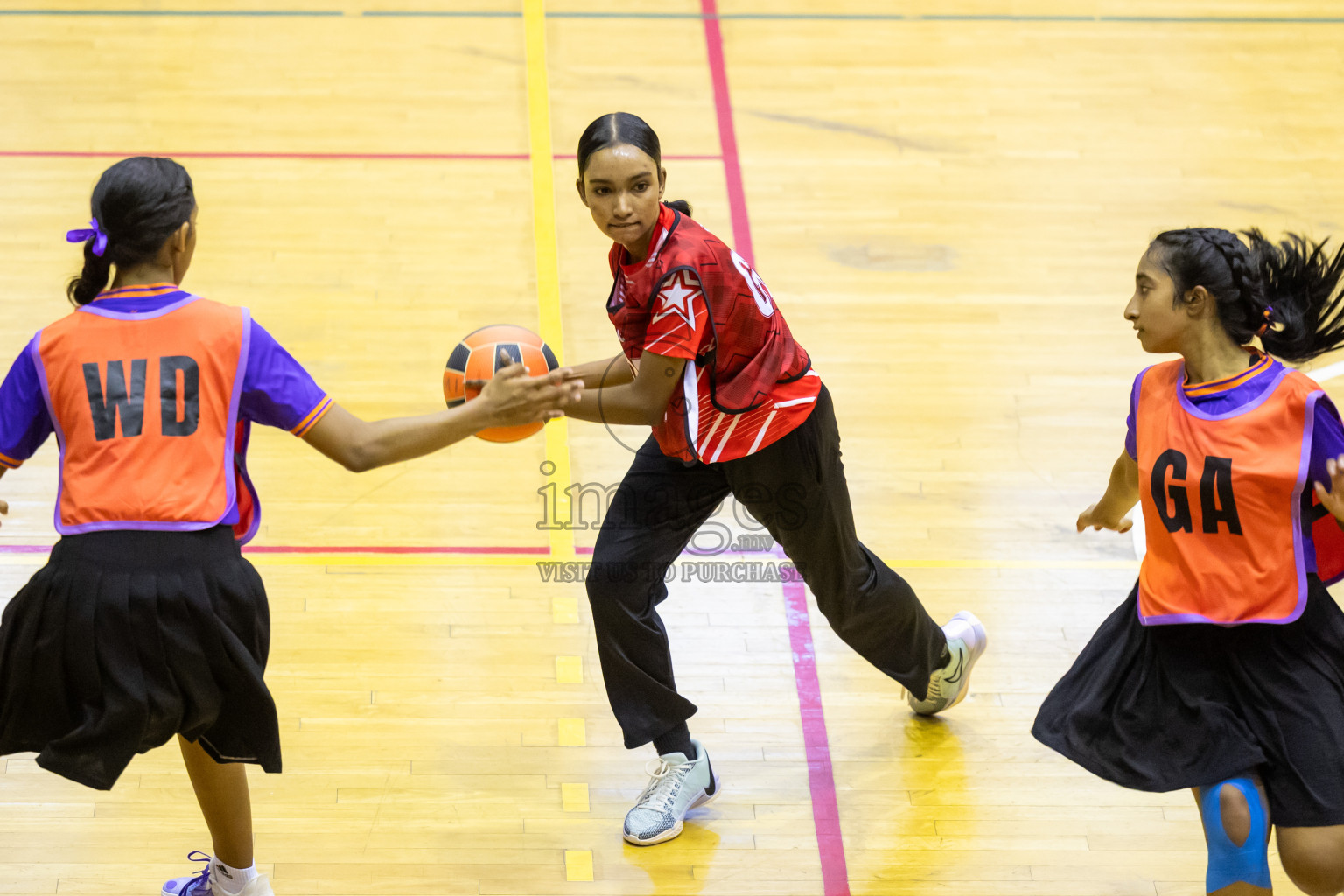 Day 15 of 25th Inter-School Netball Tournament was held in Social Center at Male', Maldives on Monday, 26th August 2024. Photos: Hasni / images.mv