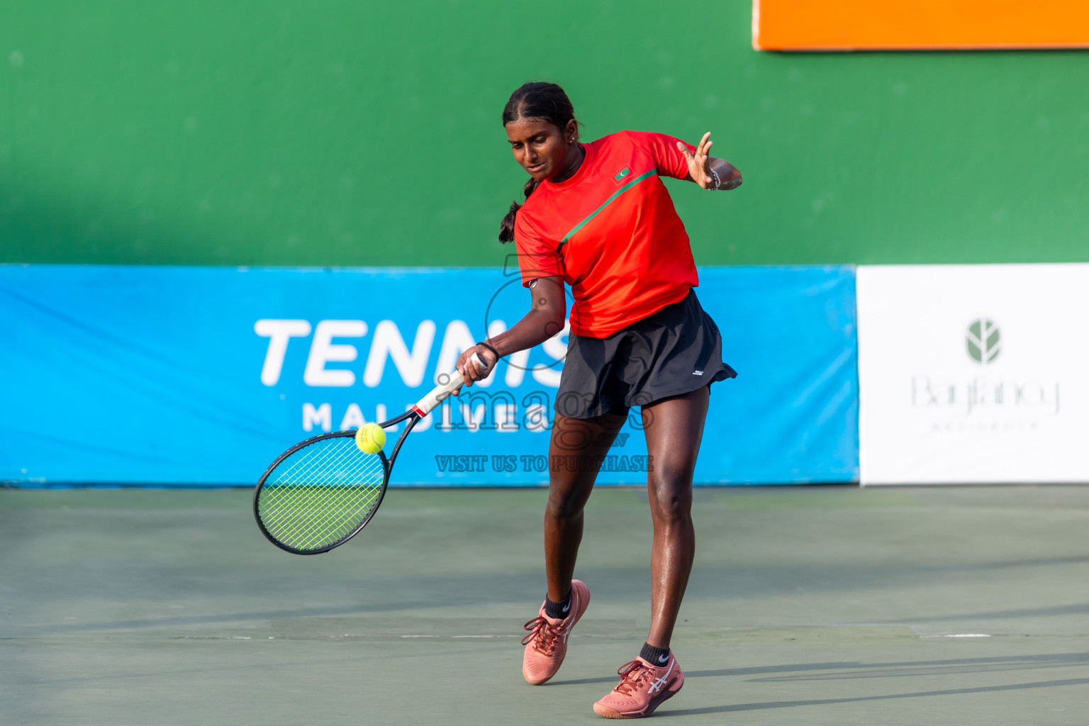 Day 4 of ATF Maldives Junior Open Tennis was held in Male' Tennis Court, Male', Maldives on Thursday, 12th December 2024. Photos: Nausham Waheed/ images.mv