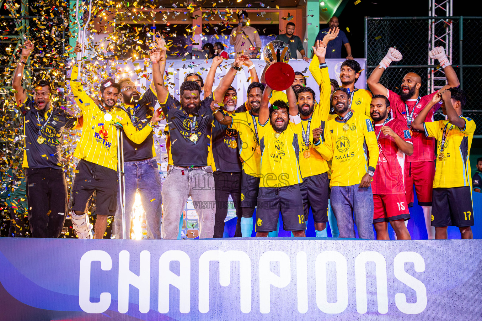 Multi Kanmathi FC vs Apocalipse SC in the Finals of MYAT Sports Fiesta 2026 was held on at Thulusdhoo Futsal Ground, K. Thulushdoo, Maldives oh Thursday 13th August 2026, Photos: Nausham Waheed , Mohamed Mahfooz Moosa / images.mv