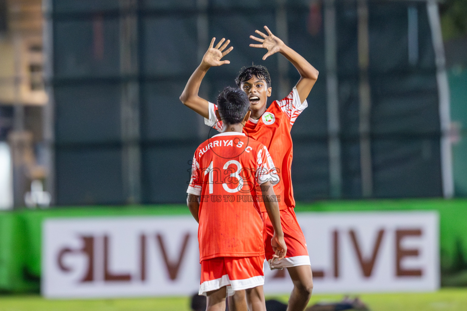 SUS vs Huriyya (U14) in Dhivehi Youth League 2024 - Day 2. Matches held at Henveiru Stadium on 22nd November 2024 , Friday. Photos: Shuu Abdul Sattar/ Images.mv