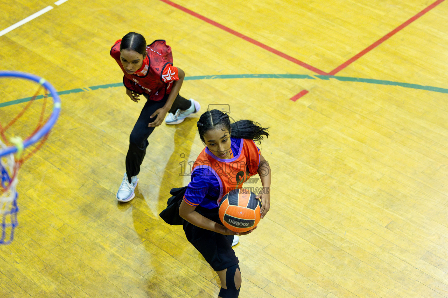 Day 13 of 25th Inter-School Netball Tournament was held in Social Center at Male', Maldives on Saturday, 24th August 2024. Photos: Mohamed Mahfooz Moosa / images.mv