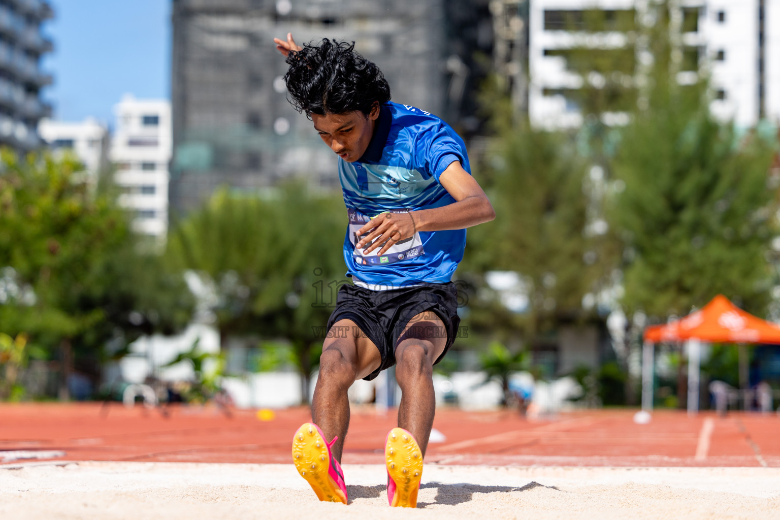 Day 2 of MWSC Interschool Athletics Championships 2024 held in Hulhumale Running Track, Hulhumale, Maldives on Sunday, 10th November 2024. 
Photos by:  Hassan Simah / Images.mv