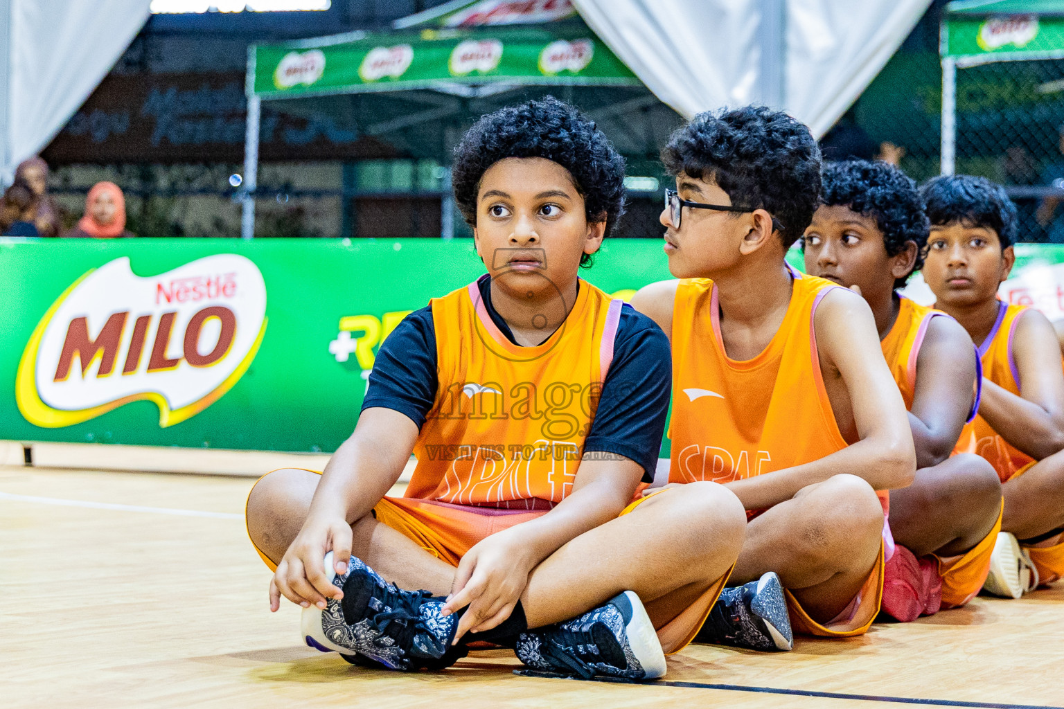 Day 3 of Milo 5 x 5 Junior Challenge 2025 - Basketball tournament held in Basketball Training Center, Male', Maldives on Saturday, 11th October 2025. Photos by: Nausham Waheed, Areef Adam / Images.mv