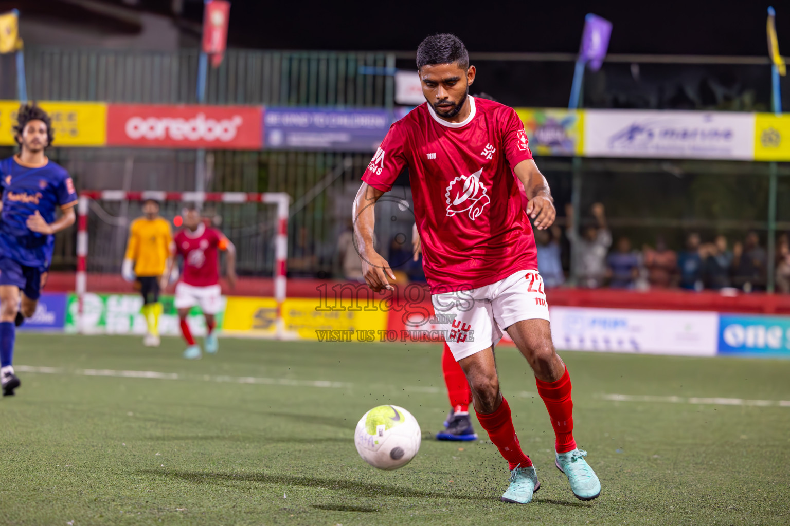 Lh Kurendhoo vs K Kaashidhoo on Day 36 of Golden Futsal Challenge 2024 was held on Wednesday, 21st February 2024, in Hulhumale', Maldives
Photos: Ismail Thoriq, / images.mv