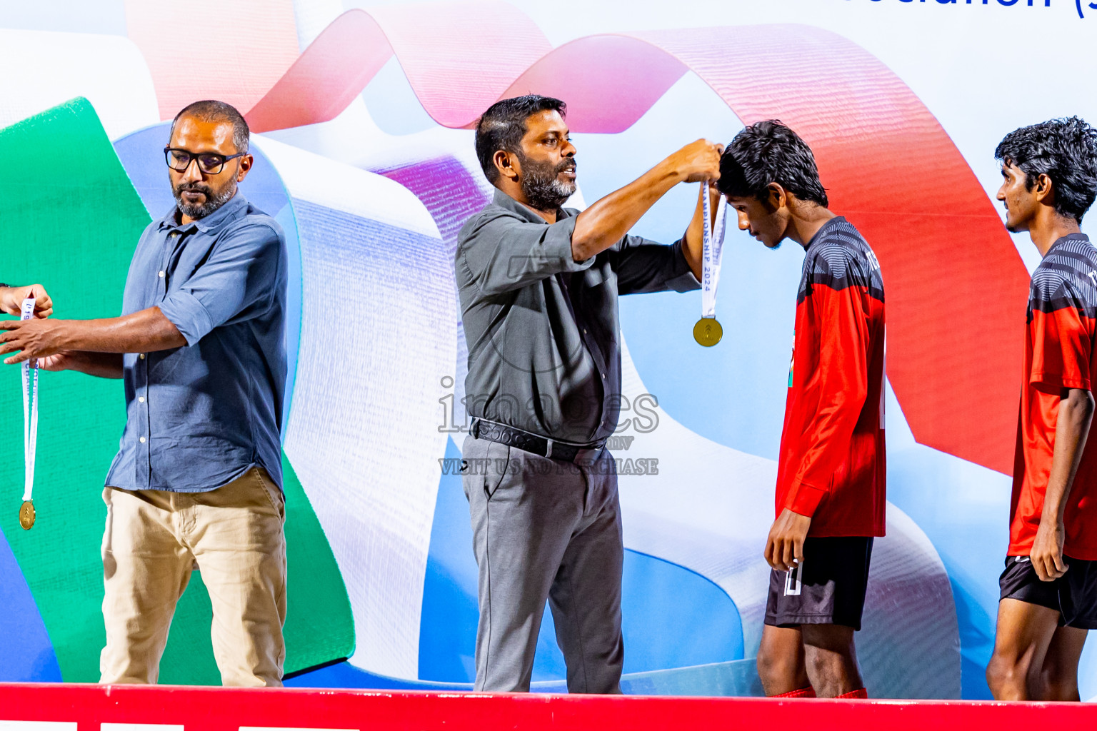 Super United Sports vs TC Sports Club in the Final of Under 19 Youth Championship 2024 was held at National Stadium in Male', Maldives on Monday, 1st July 2024. Photos: Nausham Waheed / images.mv