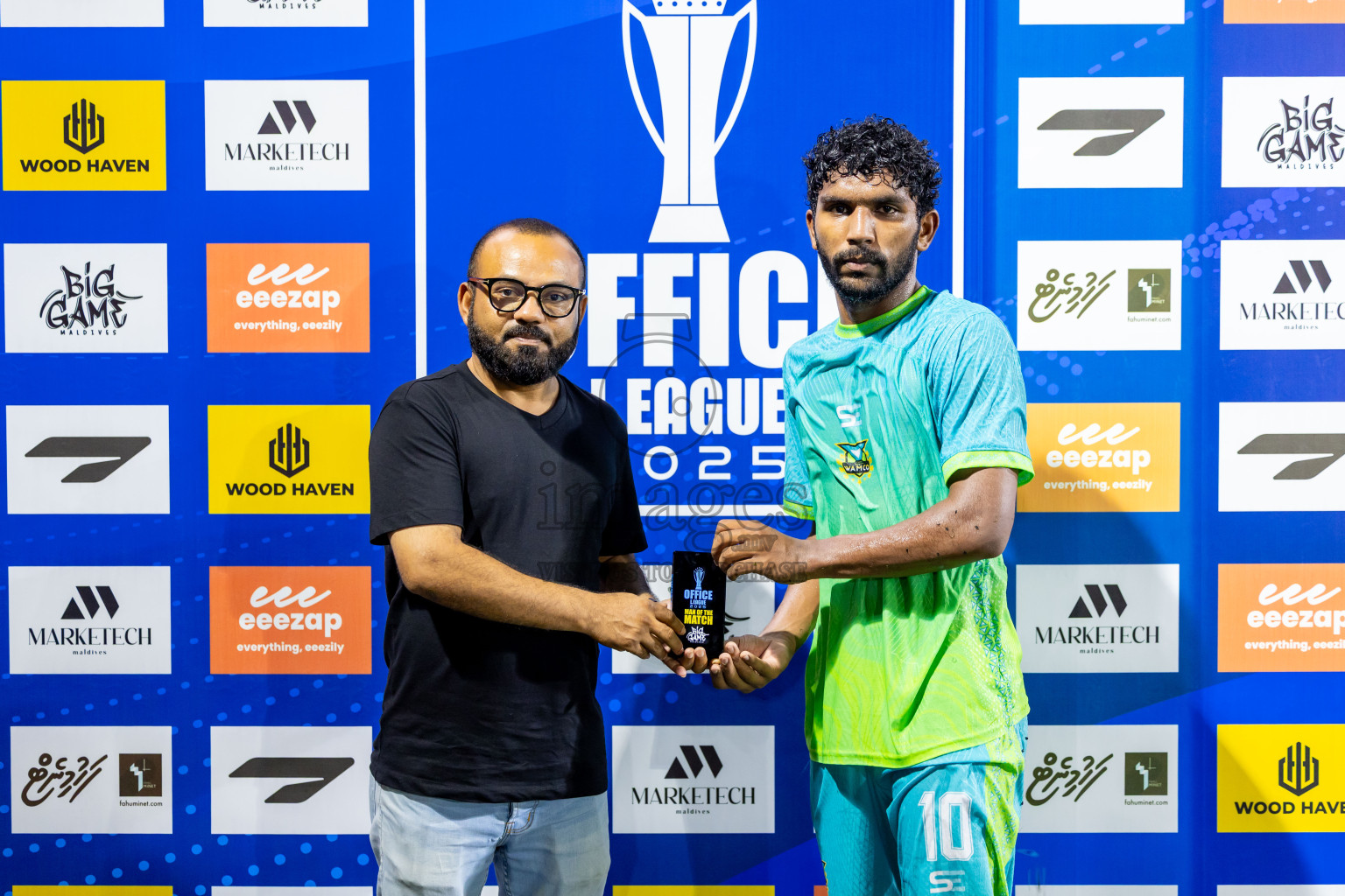 WAMCO vs Veliga in Day 10 of Office League 2025 was held on Friday, 25th April 2025 in Hulhumale', Maldives. Photos: Nausham Waheed / images.mv