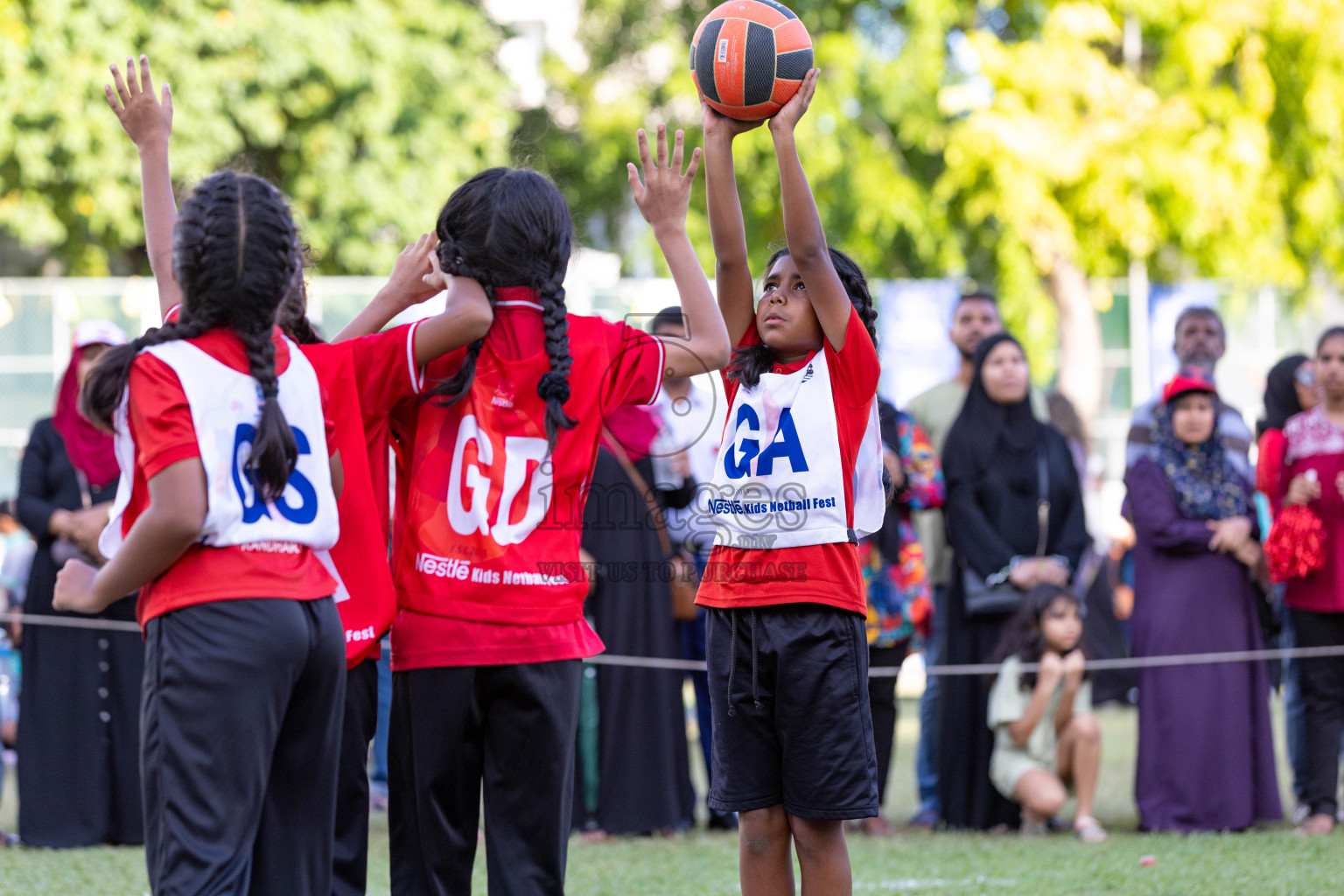 Day 3 of Nestle' Kids Netball Fiesta 2023 held in Henveyru Stadium, Male', Maldives on Saturday, 2nd December 2023. Photos by Nausham Waheed / Images.mv