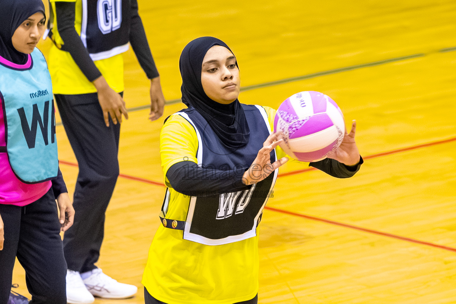Day 8 of 24th Milo Netball Association Championship was held in Social Center at Male', Maldives on Monday, 8th September 2025. Photos: Mohamed Mahfooz Moosa / images.mv