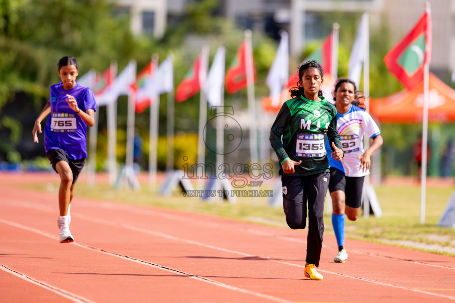 Day 3 of MWSC Interschool Athletics Championships 2024 held in Hulhumale Running Track, Hulhumale, Maldives on Monday, 11th November 2024. 
Photos by: Hassan Simah / Images.mv