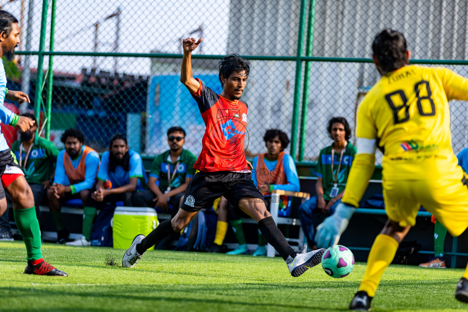 Baakee Sports Club vs BG Sports Club in Day 5 of BG Futsal Challenge 2024 was held on Saturday, 16th March 2024, in Male', Maldives Photos: Nausham Waheed / images.mv