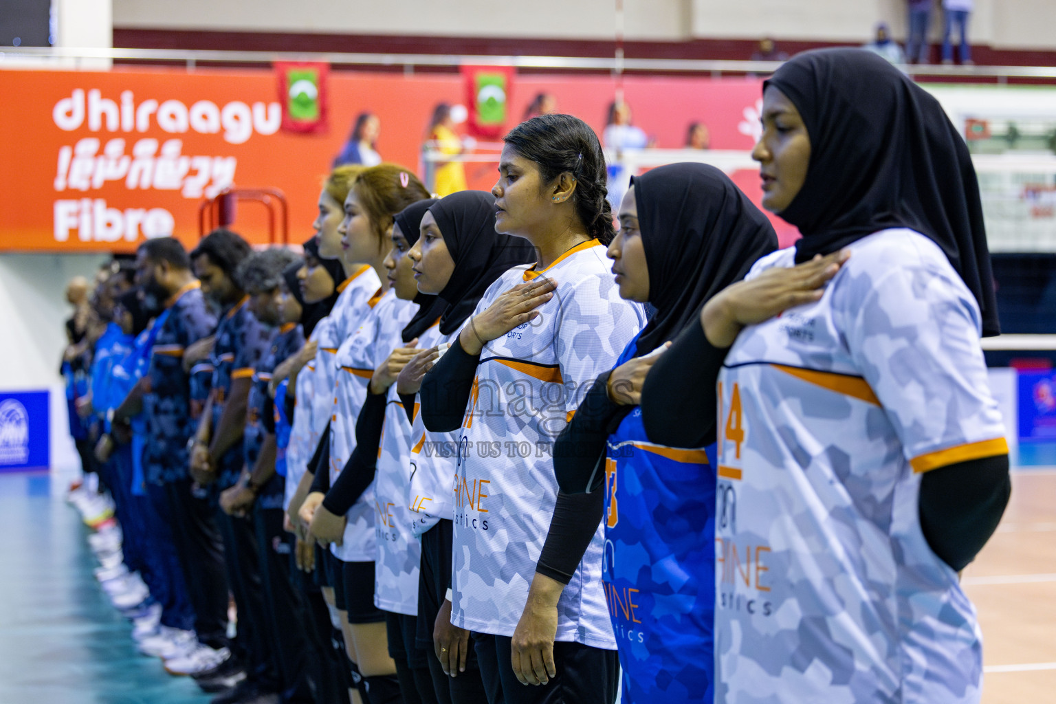 Police Club vs Flexor Sports Club in Day 1 of National Volleyball League 2025 - Women's Division held in Male', Maldives on Saturday, 19th April 2025 at Social Center Indoor Hall Photos 
By: Hassan Simah / images.mv