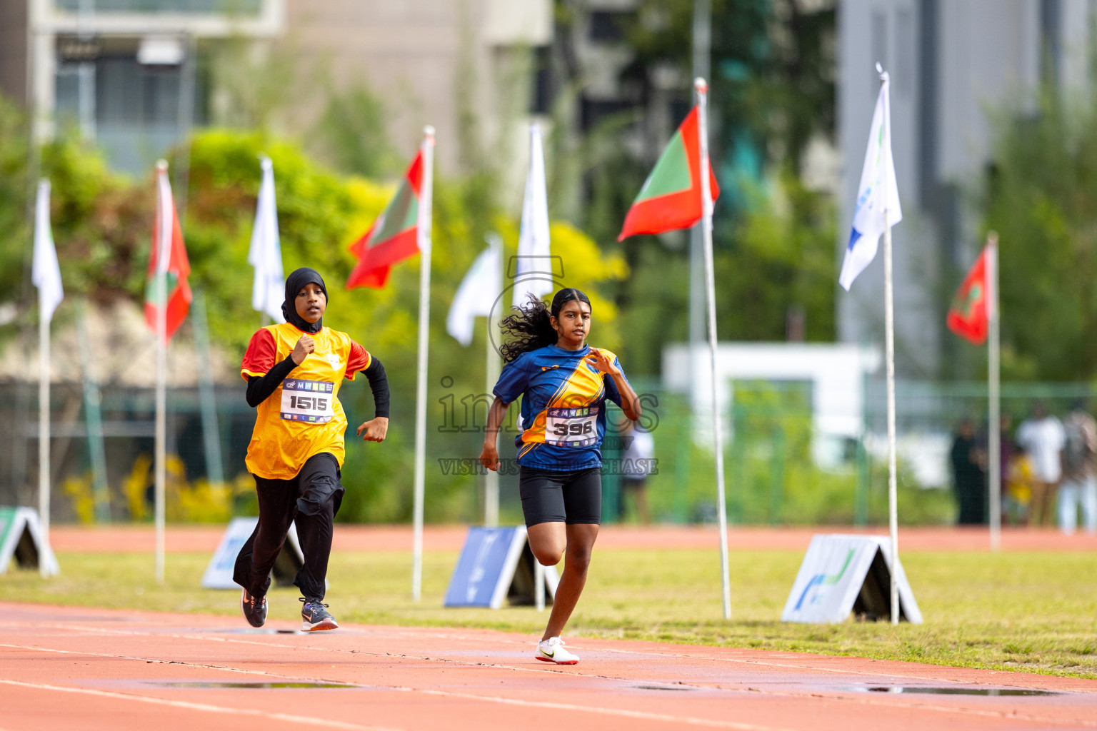 Day 1 of MWSC Interschool Athletics Championships 2024 held in Hulhumale Running Track, Hulhumale, Maldives on Saturday, 9th November 2024. 
Photos by: Ismail Thoriq / images.mv