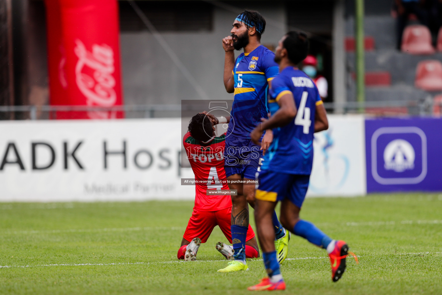 Bangladesh vs Sri Lanka in SAFF Championship 2021 held on 1st October 2021 in Galolhu National Stadium, Male', Maldives