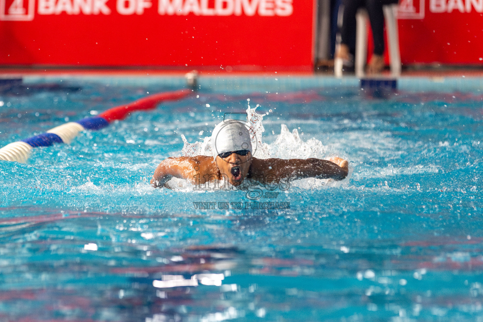 Day 3 of National Swimming Competition 2024 held in Hulhumale', Maldives on Sunday, 15th December 2024. 
Photos: Hassan Simah / images.mv