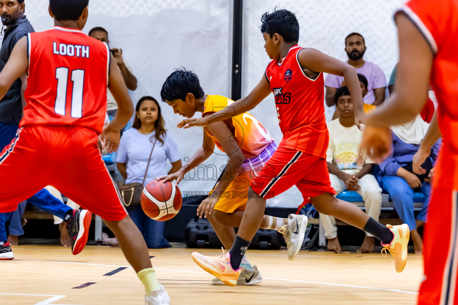 Day 2 of Milo 5 x 5 Junior Challenge 2025 - Basketball tournament held in Basketball Training Center, Male', Maldives on Friday, 10th October 2025. Photos by: Nausham Waheed / Images.mv