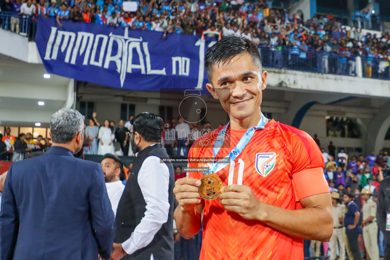 Kuwait vs India in the Final of SAFF Championship 2023 held in Sree Kanteerava Stadium, Bengaluru, India, on Tuesday, 4th July 2023. Photos: Nausham Waheed / images.mv