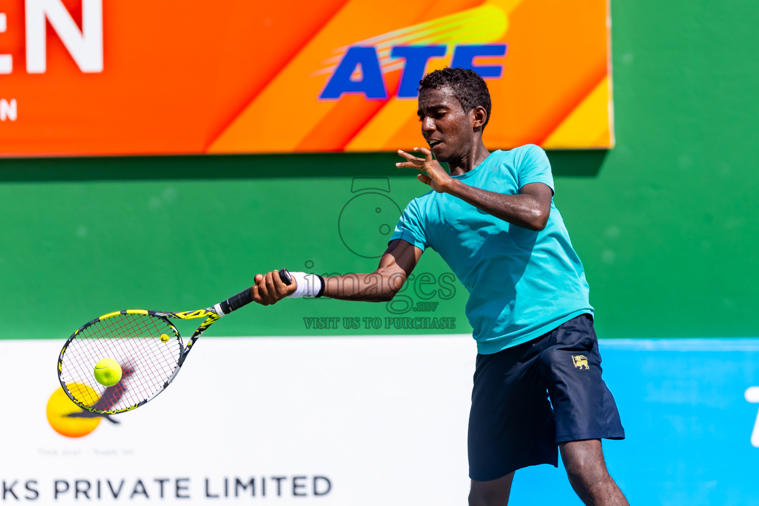 Day 8 of ATF Maldives Junior Open Tennis was held in Male' Tennis Court, Male', Maldives on Thursday, 19th December 2024. Photos: Nausham Waheed/ images.mv