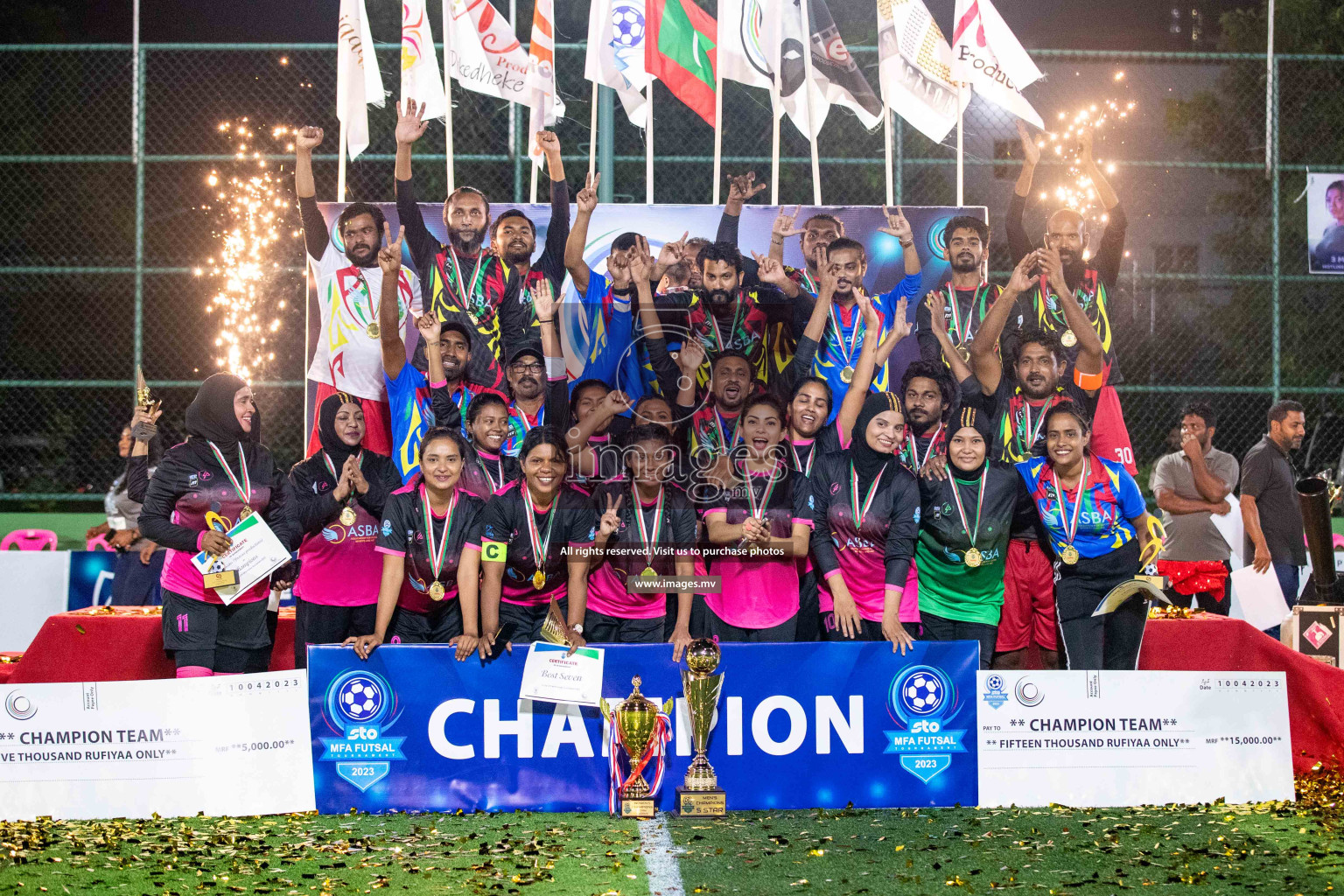 Final of MFA Futsal Tournament 2023 on 10th April 2023 held in Hulhumale'. Photos: Nausham waheed /images.mv