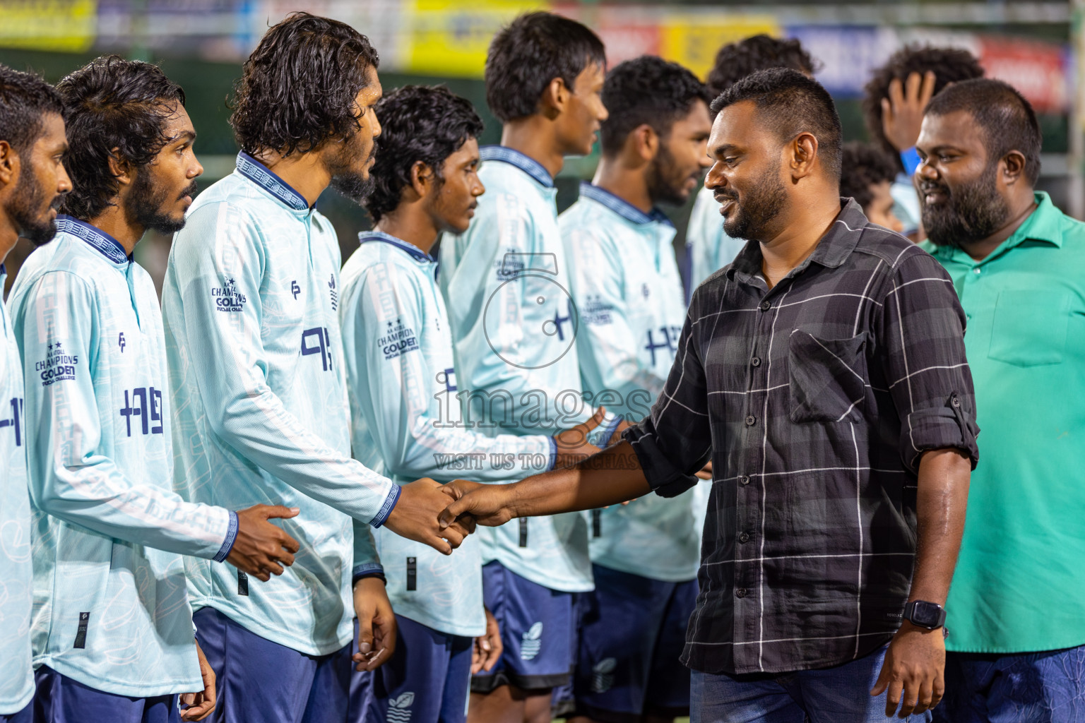 AA. Mathiveri VS ADh. Maamigili in Zone 4 Group Stage Final on Day 38 of Golden Futsal Challenge 2024 which was held on Friday, 23rd February 2024, in Hulhumale', Maldives 
Photos: Hassan Simah/ images.mv