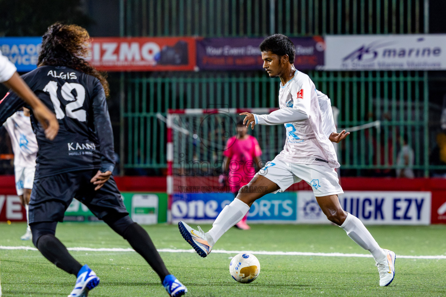 AA Thoddoo vs AA Ukulhas in Day 11 of Golden Futsal Challenge 2025 was held on Wednesday, 15th January 2025, in Hulhumale', Maldives Photos: Nausham Waheed / images.mv