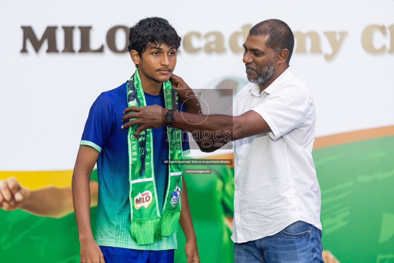 Day 2 of MILO Academy Championship 2023 (u14) was held in Henveyru Stadium Male', Maldives on 4th November 2023. Photos: Nausham Waheed / images.mv