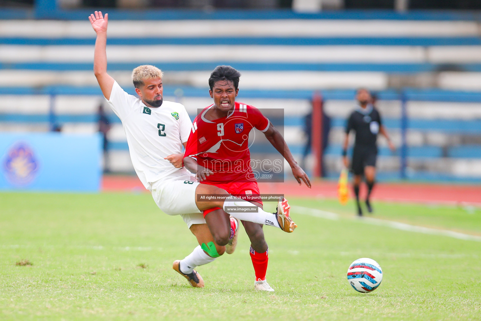 Nepal vs Pakistan in SAFF Championship 2023 held in Sree Kanteerava Stadium, Bengaluru, India, on Tuesday, 27th June 2023. Photos: Nausham Waheed, Hassan Simah / images.mv