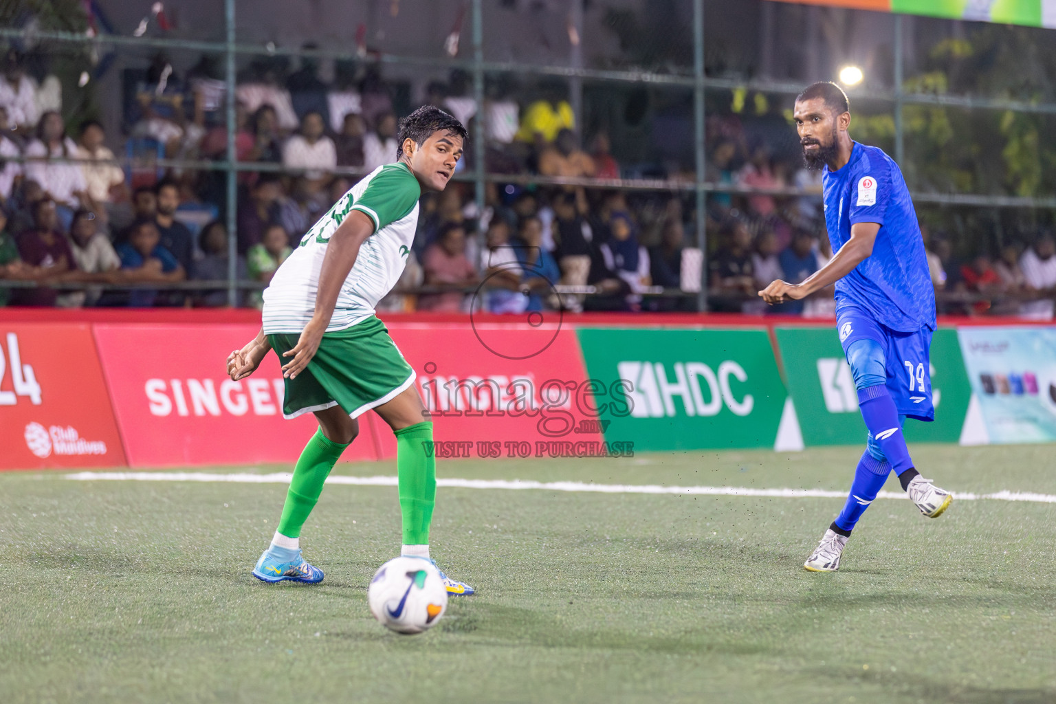 Team Allied vs Club HDC in Club Maldives Cup 2024 held in Rehendi Futsal Ground, Hulhumale', Maldives on Friday, 27th September 2024. 
Photos: Hassan Simah / images.mv