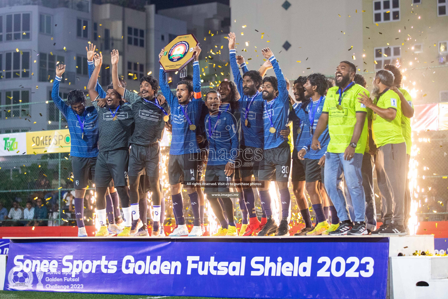 Opening of Sonee Sports Golden Futsal Challenge 2023 held on 4th Feb 2023 in Hulhumale, Male', Maldives. Photos by Nausham Waheed