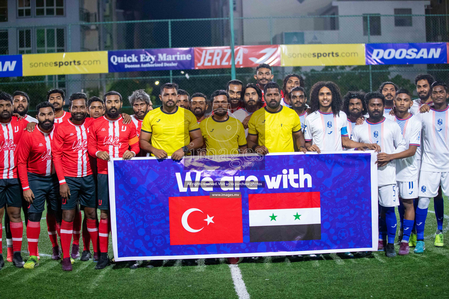 GA. Kanduhulhudhoo vs GA. Nilandhoo in Day 7 of Golden Futsal Challenge 2023 on 11 February 2023 in Hulhumale, Male, Maldives