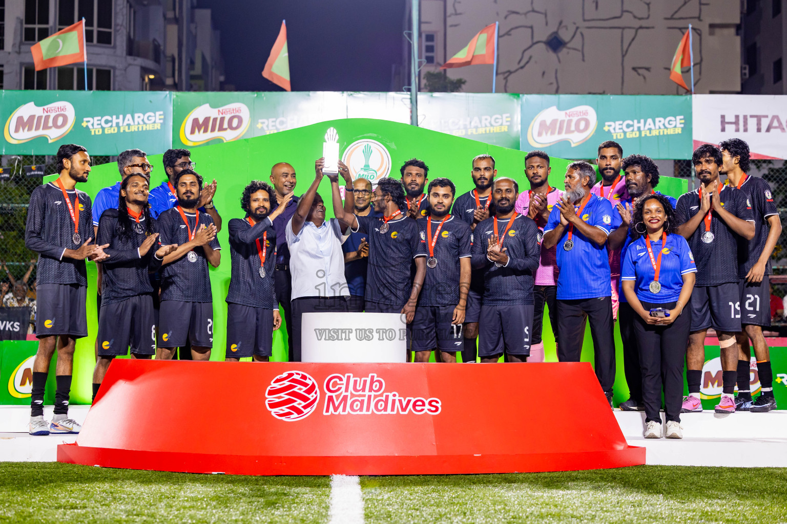 Arena vs Hawks in the Final of Milo Sector League 2025 was held in Rehendhi Futsal Ground, Hulhumale', Maldives on Tuesday, 18th November 2025. Photos: Nausham Waheed  / images.mv