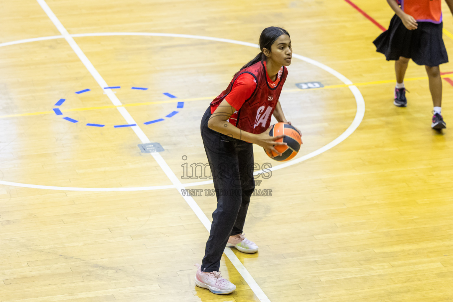 Day 15 of 25th Inter-School Netball Tournament was held in Social Center at Male', Maldives on Monday, 26th August 2024. Photos: Hasni / images.mv