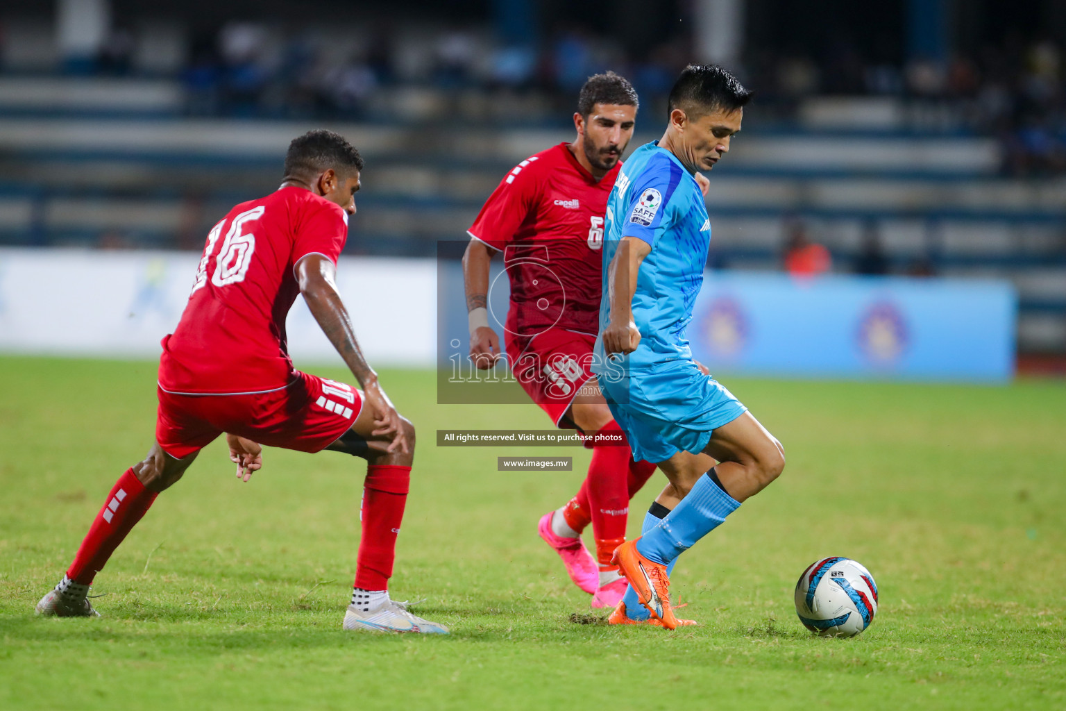 Lebanon vs India in the Semi-final of SAFF Championship 2023 held in Sree Kanteerava Stadium, Bengaluru, India, on Saturday, 1st July 2023. Photos: Nausham Waheed, Hassan Simah / images.mv