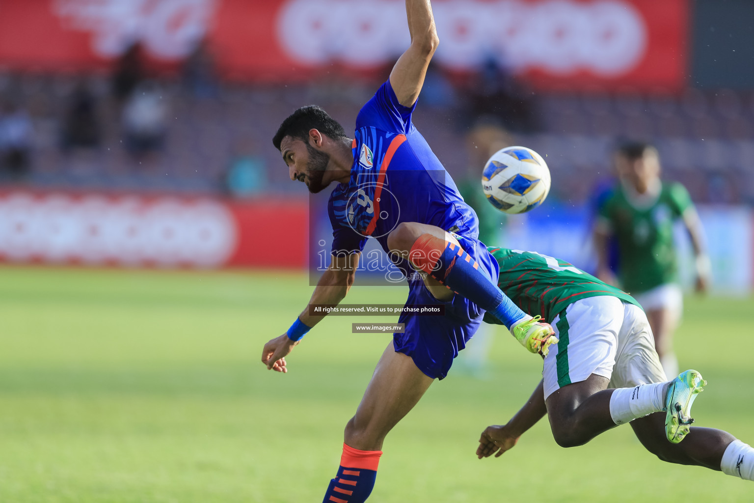 Bangladesh vs India in SAFF Championship 2021 held on 1st October 2021 in Galolhu National Stadium, Male', Maldives