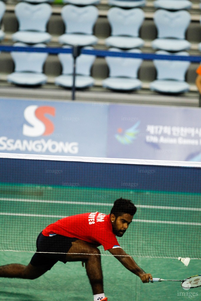 Maldivian Athletics team in Asian Games 2014 in Incheon, South Korea (Images.mv Photo/ Hussain Sinan).
