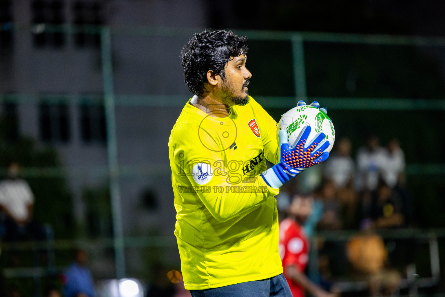 Sheesha vs Hulhumale Hospital in Day 13 of Office League 2025 was held on Monday, 28th April 2025 in Hulhumale', Maldives. Photos: Nausham Waheed / images.mv