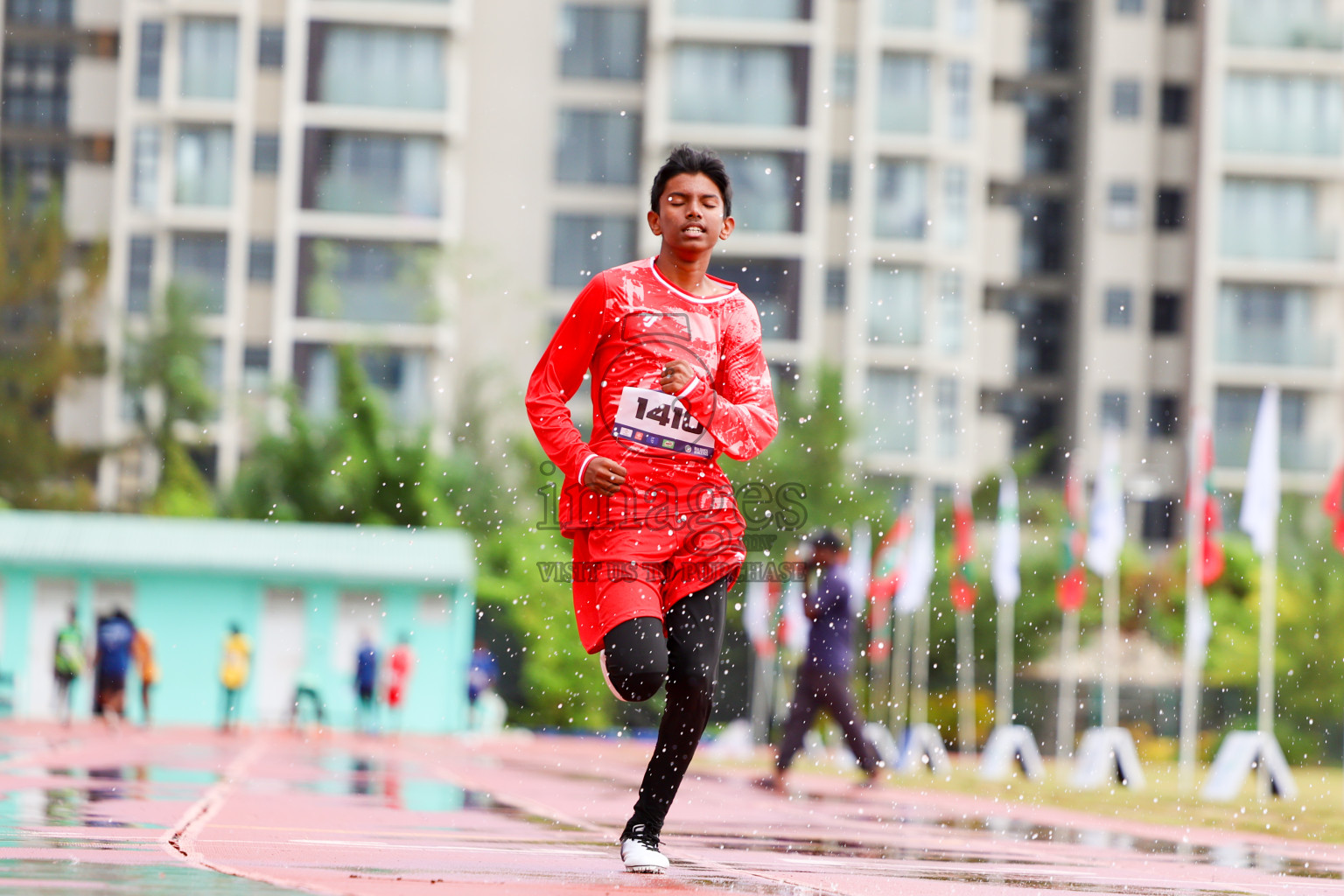 Day 1 of MWSC Interschool Athletics Championships 2024 held in Hulhumale Running Track, Hulhumale, Maldives on Saturday, 9th November 2024. 
Photos by: Ismail Thoriq, Hassan Simah / Images.mv