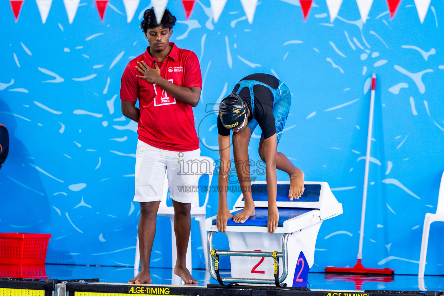 Day 3 of 20th BMLInter-school Swimming Competition 2024 held in Hulhumale', Maldives on Monday, 14th October 2024. Photos: Nausham Waheed / images.mv