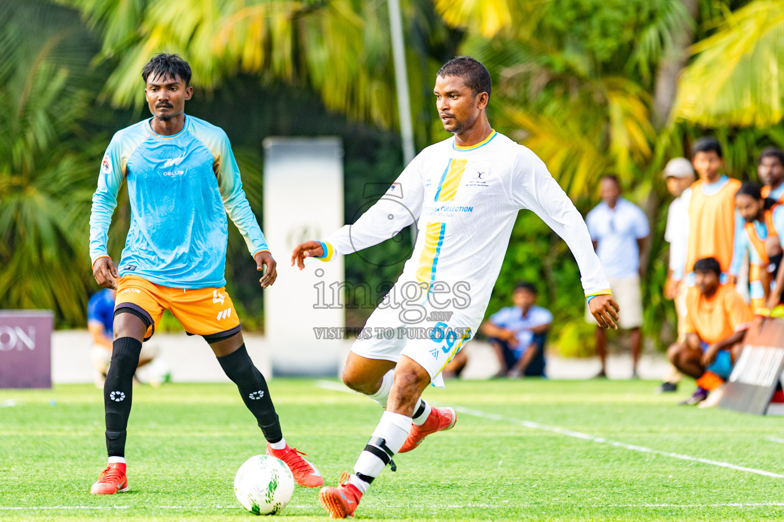 Oblu Sangli vs Joy Island in Resort League 2025 (North Male Zone) day 4 was held on Saturday, 6th September 2025 in One And Only Reethi Rah Maldives Resort, Photos: Areef Adam / images.mv
