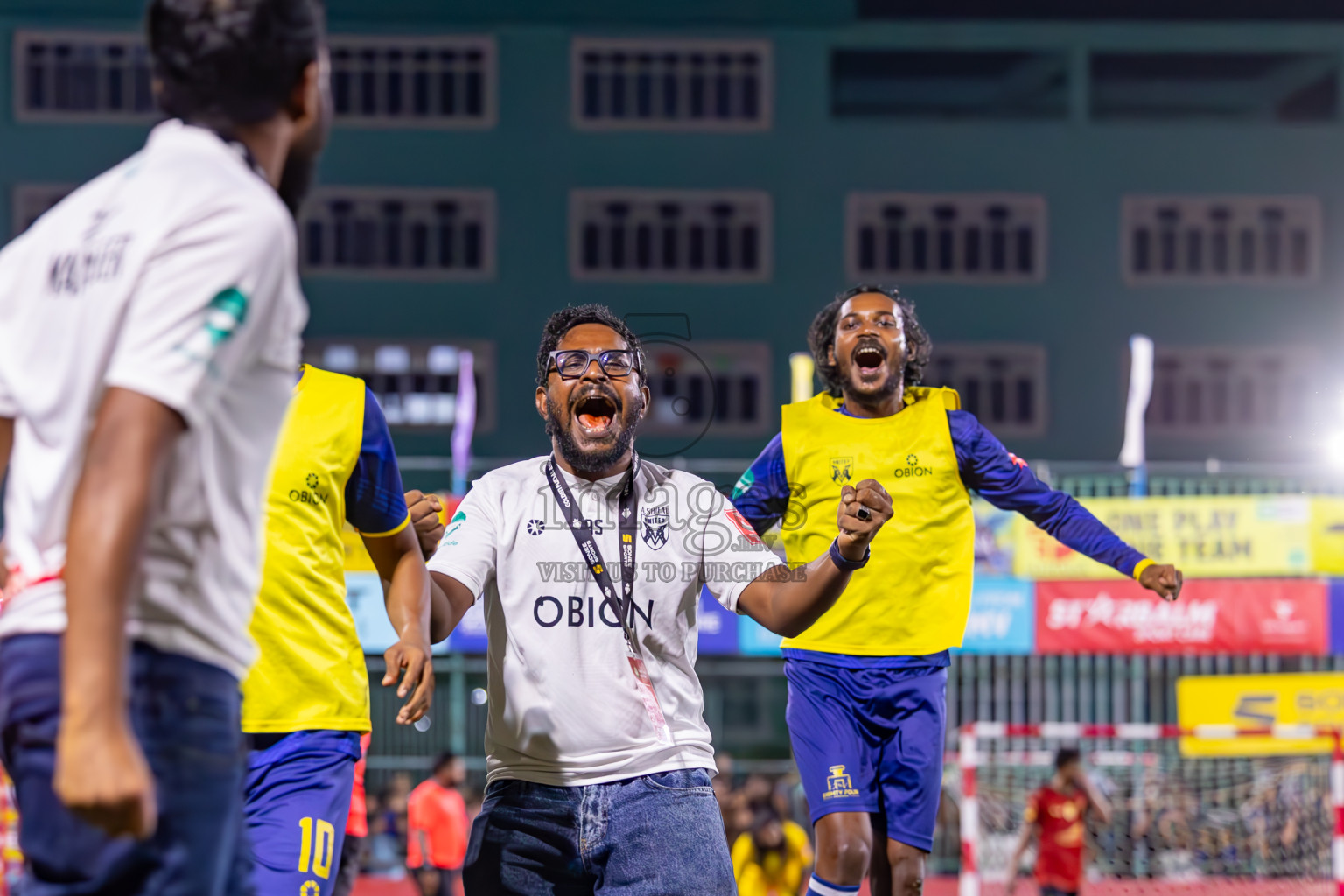 B Eydhafushi vs L Gan in the Final of Golden Futsal Challenge 2024 was held on Thursday, 7th March 2024, in Hulhumale', Maldives 
Photos: Ismail Thoriq / images.mv