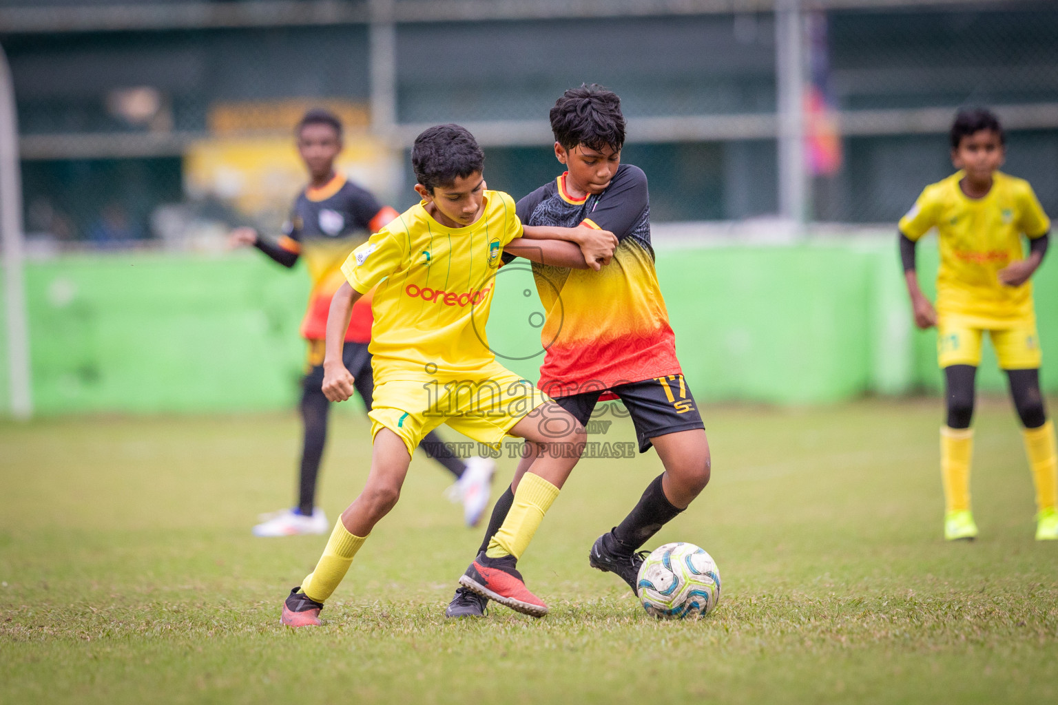 Eagles vs Maziya (U12) in Dhivehi Youth League 2024 - Day 2. Matches held at Henveiru Stadium on 22nd November 2024 , Friday. Photos: Shuu Abdul Sattar/ Images.mv