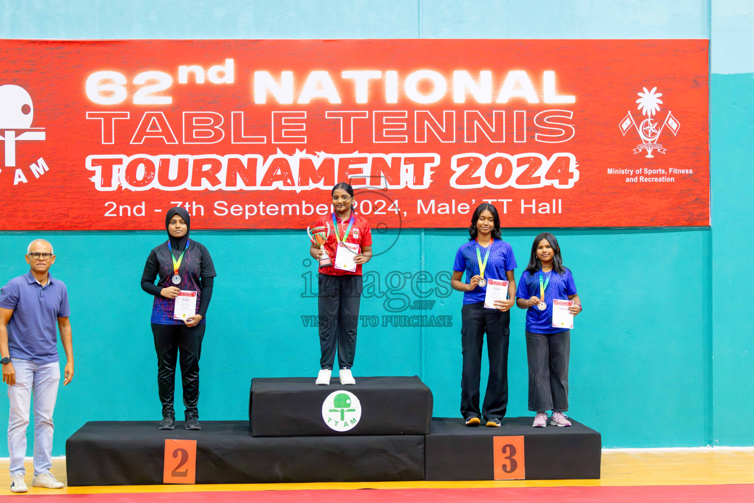 Finals of National Table Tennis Tournament 2024 was held at Male' TT Hall on Friday, 6th September 2024. 
Photos: Abdulla Abeed / images.mv