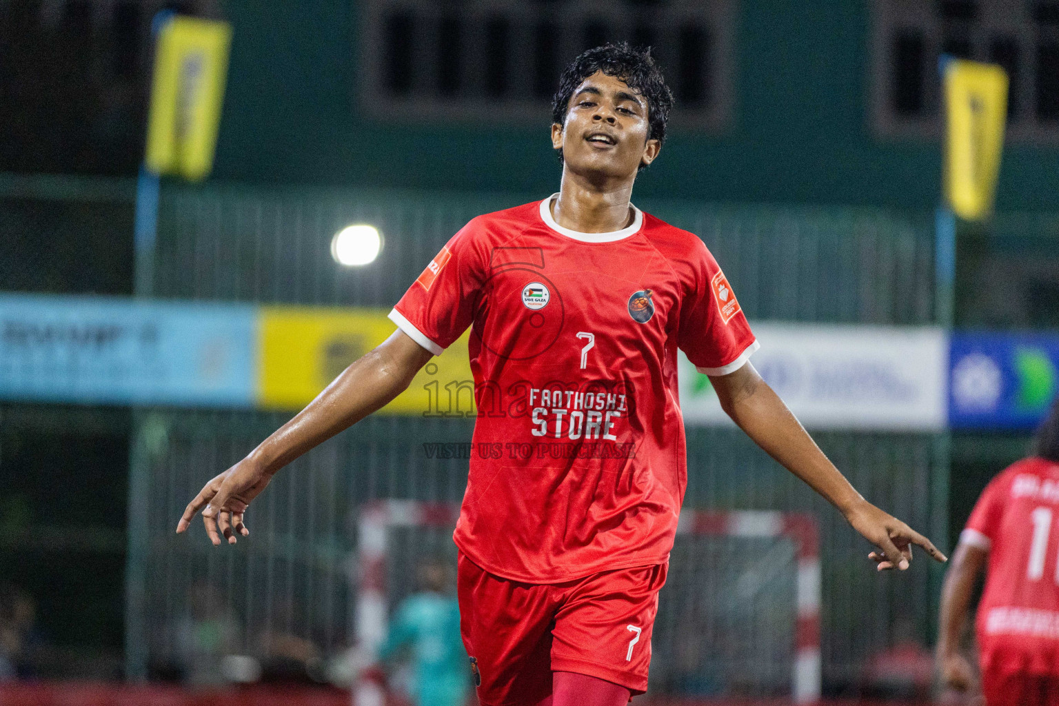 F Dharanboodhoo vs F Nilandhoo in Day 17 of Golden Futsal Challenge 2024 was held on Wednesday, 31st January 2024, in Hulhumale', Maldives Photos: Nausham Waheed / images.mv