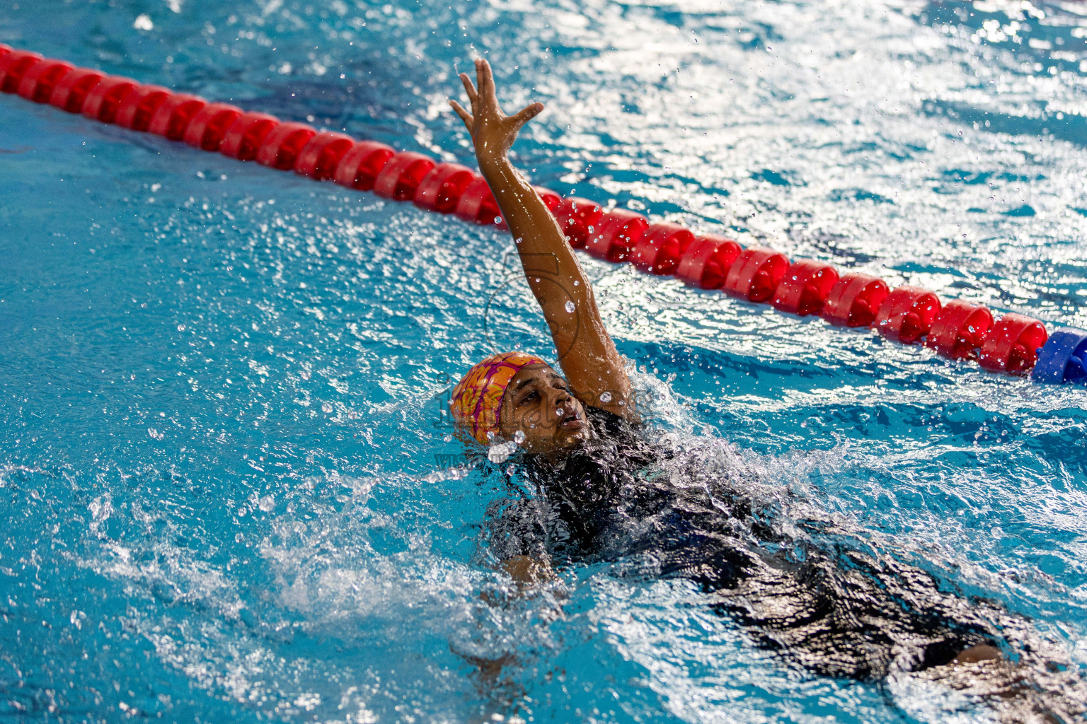 Day 3 of National Swimming Competition 2024 held in Hulhumale', Maldives on Sunday, 15th December 2024. Photos: Hassan Simah / images.mv