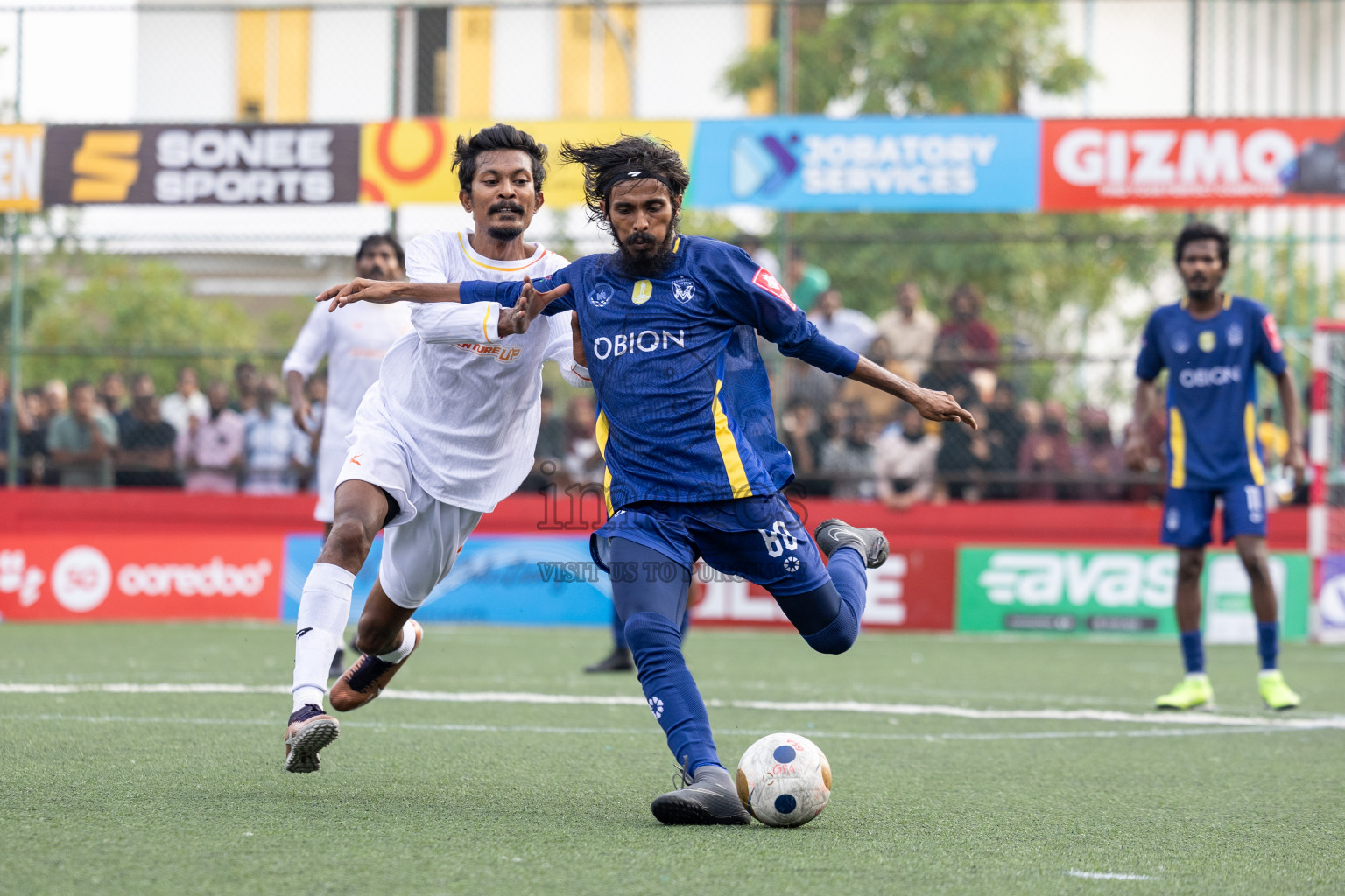 B Eydhafushi vs B Thulhaadhoo in Day 13 of Golden Futsal Challenge 2025 was held on Friday, 17th January 2025, in Hulhumale', Maldives 
Photos: Hassan Simah / images.mv