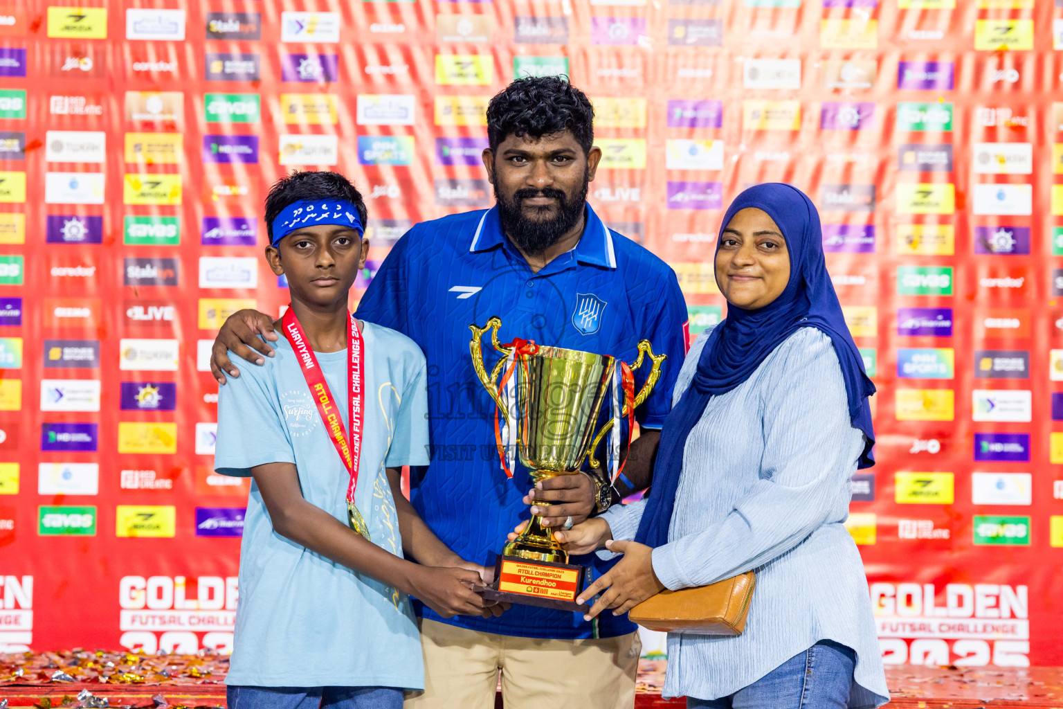 Lh Naifaru vs Lh Kurendhoo in Lhaviyani Atoll Finals Day 26 of Golden Futsal Challenge 2025 was held on Thursday , 30th January 2025, in Hulhumale', Maldives. Photos: Nausham Waheed / images.mv
