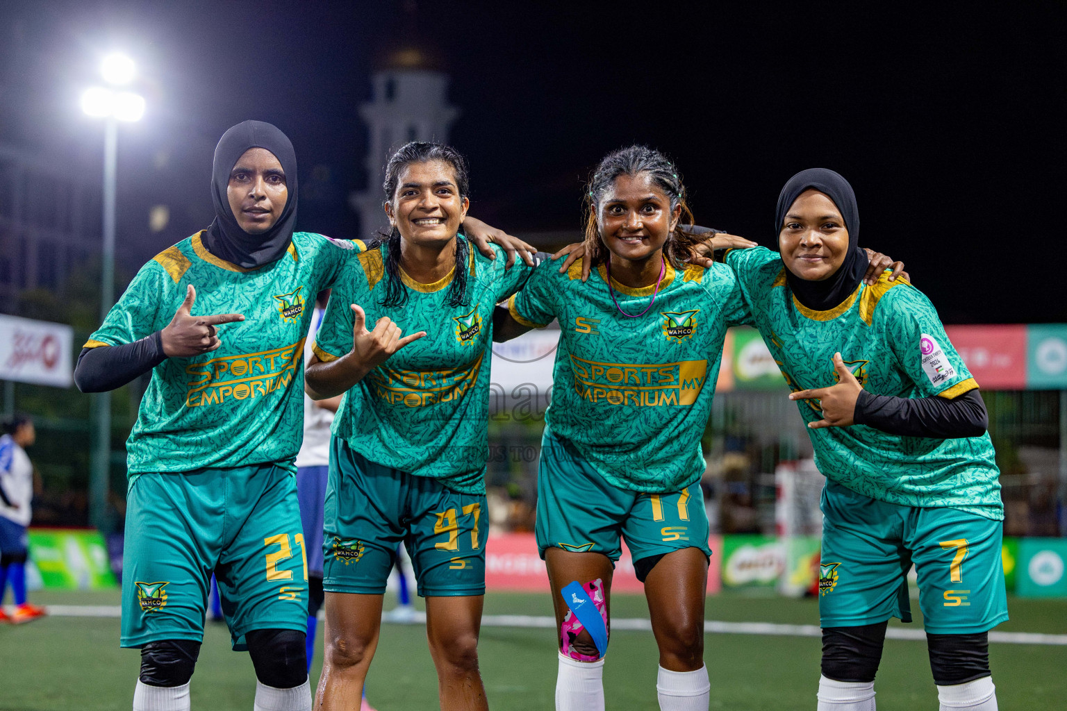 POLICE CLUB vs WAMCO in Club Maldives Classic 2024 held in Rehendi Futsal Ground, Hulhumale', Maldives on Monday, 16th September 2024. Photos: Nausham Waheed / images.mv