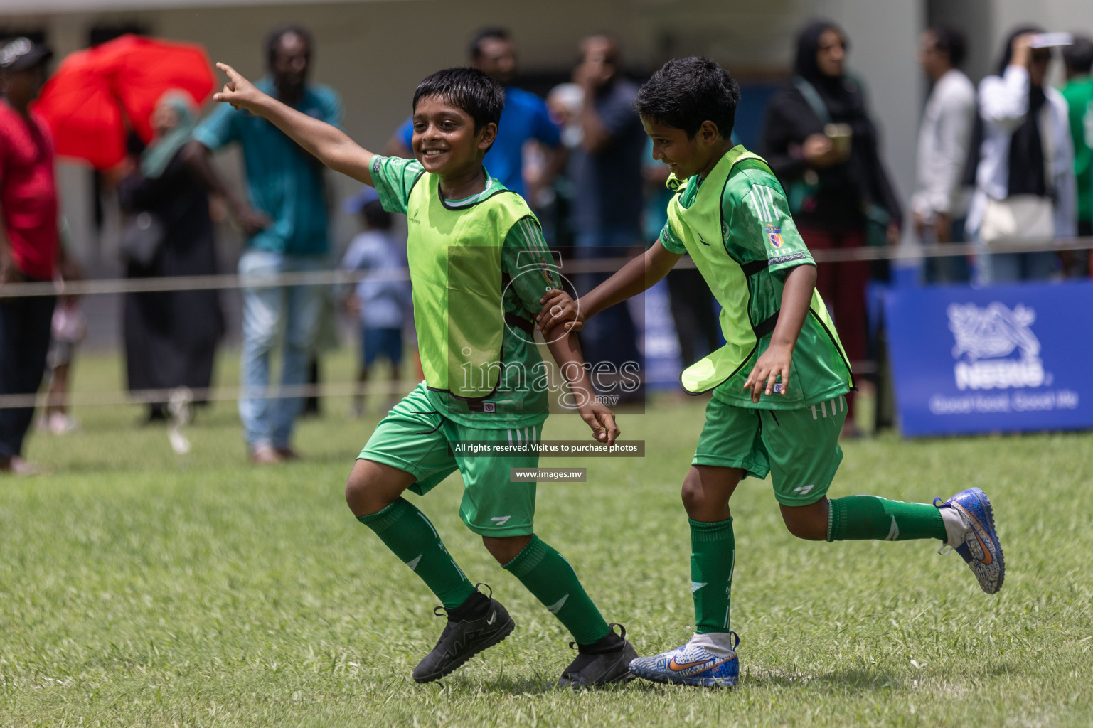 Day 1 of Nestle kids football fiesta, held in Henveyru Football Stadium, Male', Maldives on Wednesday, 11th October 2023 Photos: Shut Abdul Sattar/ Images.mv