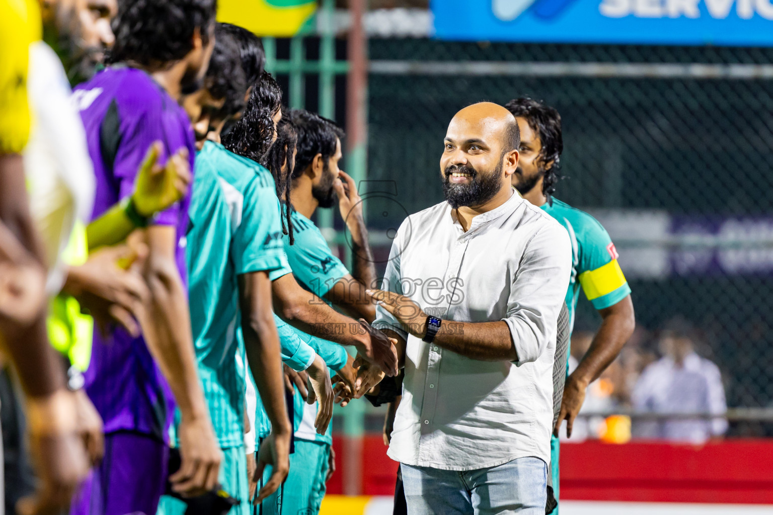 S Feydhoo vs S Hithadhoo in Seenu Atoll Final in Day 24 of Golden Futsal Challenge 2025 was held on Tuesday , 28th January 2025, in Hulhumale', Maldives. Photos: Nausham Waheed / images.mv