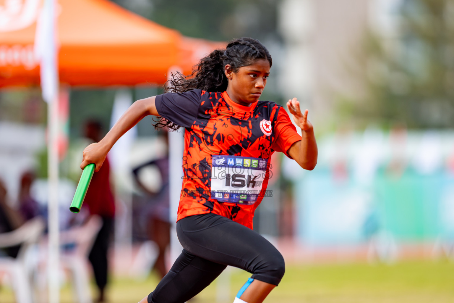 Day 6 of MWSC Interschool Athletics Championships 2024 held in Hulhumale Running Track, Hulhumale, Maldives on Thursday, 14th November 2024. Photos by: Nausham Waheed / Images.mv